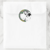 Doggenaufkleber Runder Aufkleber (Tasche)