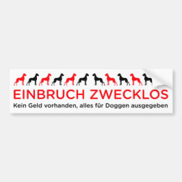Doggenautoaufkleber Autoaufkleber