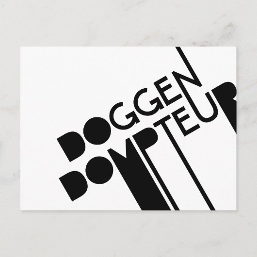 Doggendompteur Postkarte (Vorderseite)