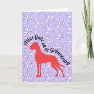 Doggenkarte Alles Gute zum Geburtstag Karte