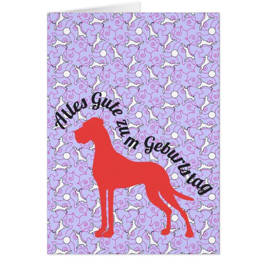 Doggenkarte Alles Gute zum Geburtstag Karte