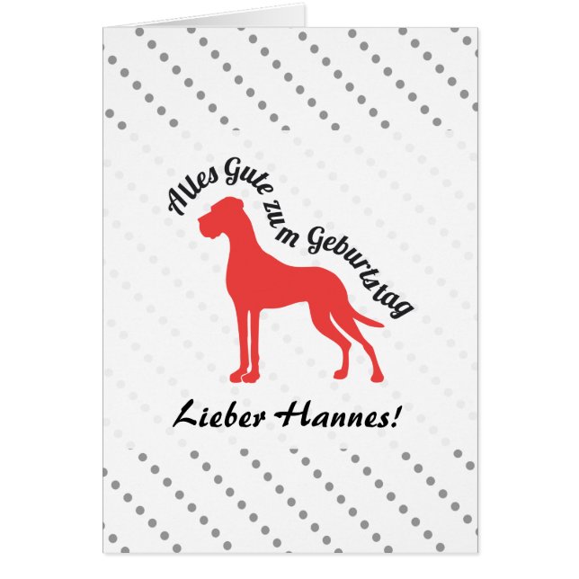 Doggenkarte beschriftet (Vorne)