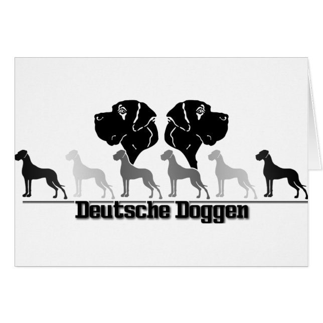Doggenlogo Schwarz Grau (Vorderseite (Horizontal))