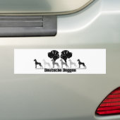 Doggenlogo Schwarz Grau Autoaufkleber (Auf Auto)