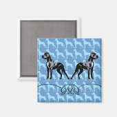 Doggenmagnet Magnet (Vorderseite/Rückseite)