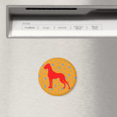 Doggenmagnet rot orange magnet (In Situ (Geschirrspüler))