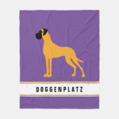 Doggenplatz Fleece Decke (Vorderseite)