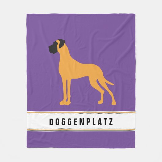 Doggenplatz Fleece Decke (Vorderseite)