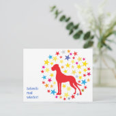 Doggenpostkarte Postkarte (Stehend Vorderseite)