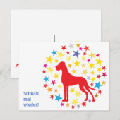 Doggenpostkarte Postkarte (Vorne/Hinten)