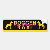 Doggentaxi Autoaufkleber (Vorne)