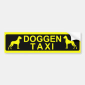 Doggentaxi Autoaufkleber (Vorne)