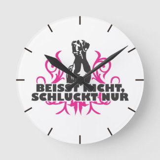 Doggenuhr Runde Wanduhr