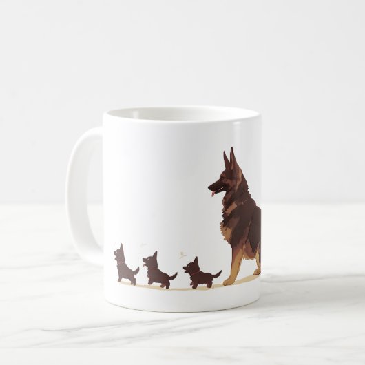 Doggie 5 kaffeetasse (Vorderseite Links)