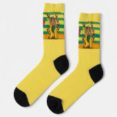 Doggie "Art by Kids" Socken (Linkes Detail)