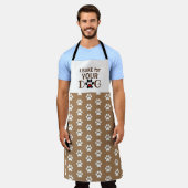 Doggie Bäckerei Attraktion für eine Hunde-Boutique Schürze (Getragen)