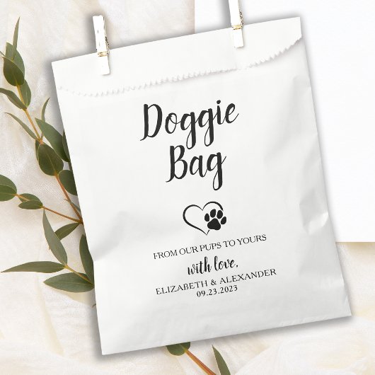 Doggie Bag Hund Leckerei Gastgeschenk Hochzeit Beu Geschenktütchen