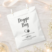 Doggie Bag Hund Leckerei Gastgeschenk Hochzeit Beu Geschenktütchen (Ausgeschnitten)