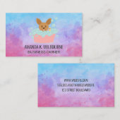 Doggie Bath Wash | Seifenblasen Visitenkarte (Vorne/Hinten)