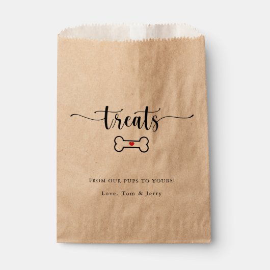 Doggie-Beutel-Leckereien Geschenktütchen (Vorderseite)