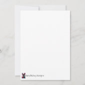 Doggie Birthday Basset Einladung (Rückseite)