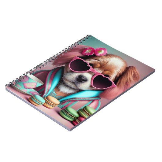 Doggie Colorful Stylish Writing School NoteBook Notizblock (Linke Seite)