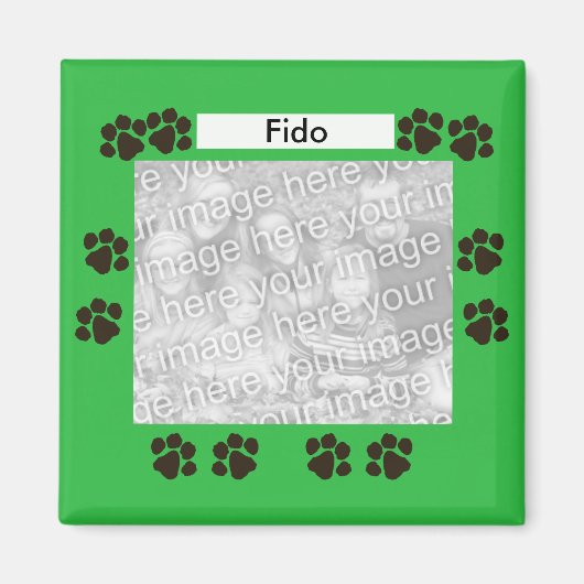 Doggie-Day-Foto-Magnet Magnet (Vorne)
