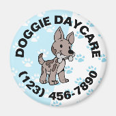 Doggie Daycare Magnet (Vorne)
