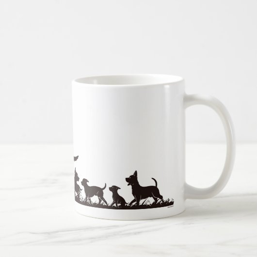 Doggie-Familie 10 Kaffeetasse (Rechts)