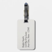 Doggie Family Picture Luggage Tag Gepäckanhänger (Rückseite vertikal)