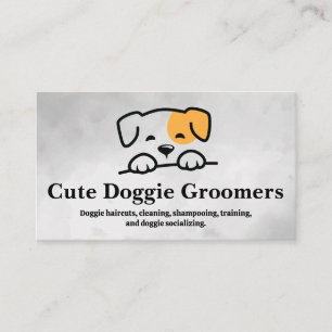 Doggie Illustration   Groomere Visitenkarte