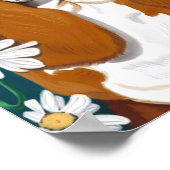 Doggie im Daisies-Poster Poster (Ecke)