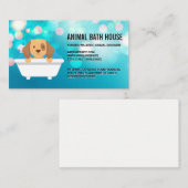 Doggie in der Badewanne Visitenkarte (Vorne/Hinten)