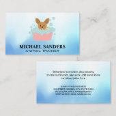 Doggie in der Blase Bath Visitenkarte (Vorne/Hinten)