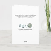 Doggie in der Weihnachtskarte Feiertagskarte (Rückseite)