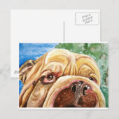 Doggie Kisses Postkarte (Vorne/Hinten)