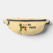 Doggie-Leckereien-Logo-Neuheit Gelb, Kariert, gelb Bauchtasche (Ablage )