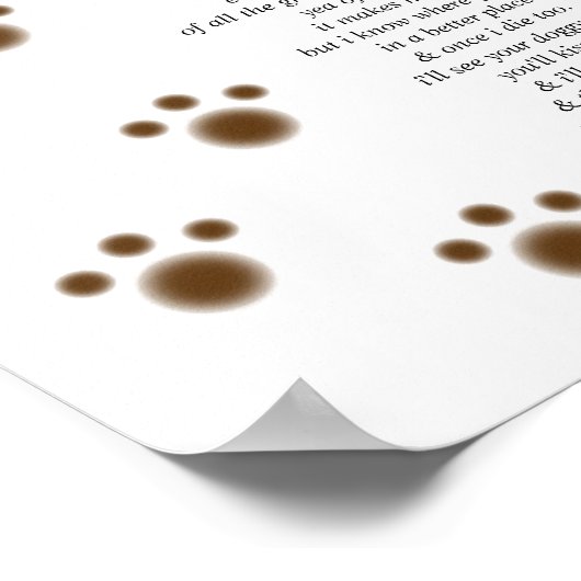 Doggie Liebe Poster (Ecke)