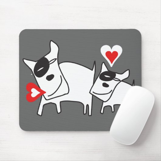 Doggie Liebe Vortrag Herzmousepad Mousepad (Mit Mouse)