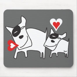 Doggie Liebe Vortrag Herzmousepad Mousepad