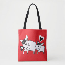 Doggie Liebe Vortrag Herztote Tasche