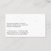 Doggie Logo | Sparkle-Blase Visitenkarte (Rückseite)