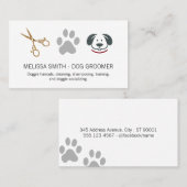 Doggie Paw | Schere Visitenkarte (Vorne/Hinten)
