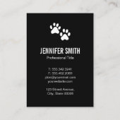 Doggie Prints Visitenkarte (Rückseite)