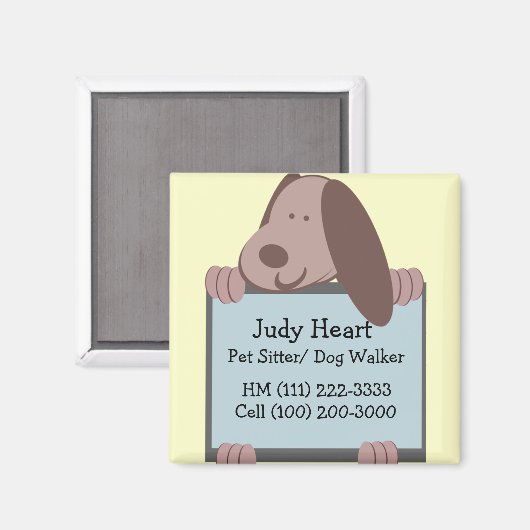 Doggie Tales Magnet (Vorderseite/Rückseite)