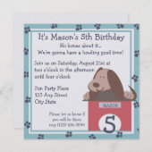 Doggie Tales Party Einladung (Vorne/Hinten)