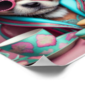 Doggie und Cookies Artwork Fusion Print Poster (Ecke)