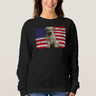 Doggie Usa Dog Owner USA maltesische Flagge Sweatshirt