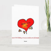 Doggie Valentine Feiertagskarte (Rückseite)