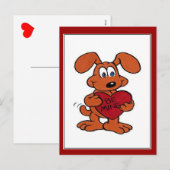 Doggie Valentine - Postkarte (Vorne/Hinten)